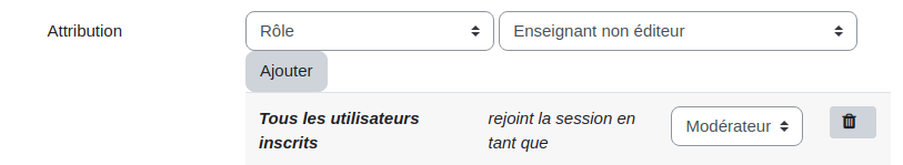 Attribution par rôle